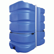 Cuve aérienne renforcée 3 000L - stockage d'eau - polyéthylène avec cerclage en acier Cuve aérienne renforcée 3 000L - stockage d'eau - polyéthylène avec cerclage en acier