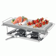 Eva Gril en pierre naturelle + 2 brûleurs 19×37 cm - gris 100134 Eva Gril en pierre naturelle + 2 brûleurs 19×37 cm - gris 100134