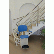 Fauteuil monte-escalier  - pivotement doux, ceinture de sécurité, personnalisation coloris - Eliva