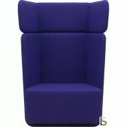 Fauteuil Softline Basket- 1 place - Feld Mauve 581, Haut