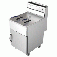 Friteuse à gaz de 1x 45 litres sur meuble avec porte - VIRTUS - 0615402835831