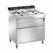 Friteuse électrique sur meuble - 2 cuves - 2x 12 L - 18kW | Sofraca