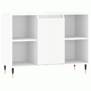 Helloshop26 - Armoire de salle de bain design industriel rangement flexible 80 x 33 x 60 cm en bois d'ingénierie blanc brillant 02_0049051 - blanc Bo