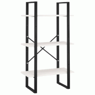 Helloshop26 - Étagère de rangement design 60 x 30 x 105 cm bois de pin massif blanc 02_0000626 - 3000069541534