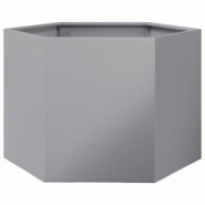 Helloshop26 - Jardinière bac lit surélevé plantes fleurs terrasse jardin hexagone 69 x 60 x 45 cm acier galvanisé Argent 02_0038652 - 3000217807376 Helloshop26 - Jardinière bac lit surélevé plantes fleurs terrasse jardin hexagone 69 x 60 x 45 cm acier galvanisé Argent 02_0038652 - 3000217807376