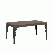 Itamoby Table Extensible 90X130/234 Cm Paxon Premium Noyer Structure Anthracite - marron 8050598102145