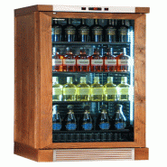 KLIMAITALIA Cave à vin cendre noix solide. 126 bouteilles. LED. T° +16°/+10°/+5° ventilateur éteint +4°/+18° ventilateur allumé. CLW420LNOCEMEDI