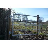 Porp2n - barrière agricole galvanisée - porte de prairie 2-3 m