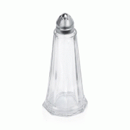 Salière/poivrière Ø 4,5 cm H 11 cm inox verre lot de 12 - Was Germany - verre 4044925162364