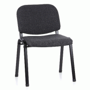 Siège de conférence / Siège invité XT 600, anthracite/noir hjh OFFICE - noir polyester 704020_0