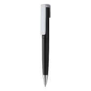 Stylo à bille twist en plastique - large clip pour impression - encre bleue Stylo à bille twist en plastique - large clip pour impression - encre bleue