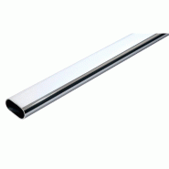 Tube ovale pour penderie - 300cm - 36x18mm - chromé