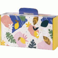 Valisette carton Jardin d'agrumes 33x18,5x9,5cm