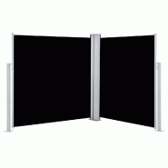 VidaXL Auvent latéral rétractable Noir 140 x 600 cm Modèle Boréal Panorama Plus - noir 48454