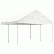 VidaXL Belvédère avec toit blanc 4,46x4,08x3,22 m polyéthylène Modèle Atlas Master Pro Plus - blanc 3155510