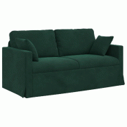 VidaXL Canapé Vert foncé 158 x 78 x 80 cm Velours Modèle Atlas Logic - 42024424
