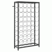 VidaXL Casier à vin pour 45 bouteilles en fer forgé noir 54x18x100 cm - 358367
