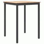 VidaXL Table de bar Naturel 110 x 55 x 105 cm Bois de pin massif Modèle Titan Vision Plus - 892801