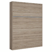 Armoire lit escamotable BERMUDES  chêne 160*200 cm