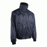 Blouson 2/1 - ZEFLY II - Oxford 100% PES enduit PVC + Gilet fourrure - Marine - COVERGUARD | 5ZFY120_0