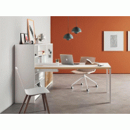 Bureau individuel Agile - bois mélaminé 30 mm avec module de rangement tiroirs et étagères - Dimensions L120/140/160/180/200 x 80 cm Bureau individuel Agile - bois mélaminé 30 mm avec module de rangement tiroirs et étagères - Dimensions L120/140/160/180/200 x 80 cm