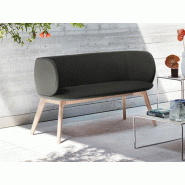 Canapé 2 places Elisabeth pieds bois Pellami