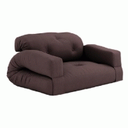 CANAPÉ FUTON STANDARD CONVERTIBLE HIPPO SOFA COULEUR MARRON