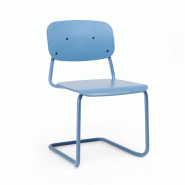 Chaise "HENS" - Assise fixe + Dossier bas, Luge, Sans