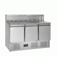 Comptoir à pizza GN1/1 PT930 Inox L1365mm 16456 TEFCOLD