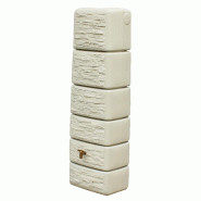 Cuve murale récupérateur d'eau aspect pierre naturelle 330 litres - CVMROSTPLSB-GF01