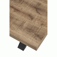 Deladeco Table basse industrielle chêne/noir Odessa - 3665367176255