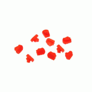 Embouts plastiques rouges - 20 paires - Prothèse - Réf. 5452.00