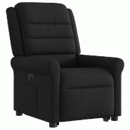 Fauteuil inclinable électrique noir tissu Modèle Corderia - 8721102963186