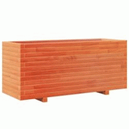 Helloshop26 - Jardinière bac lit surélevé plantes fleurs terrasse jardin cire 110 x 40 x 49,5 cm bois de pin massif marron 02_0038433 - 3000217669653 Helloshop26 - Jardinière bac lit surélevé plantes fleurs terrasse jardin cire 110 x 40 x 49,5 cm bois de pin massif marron 02_0038433 - 3000217669653