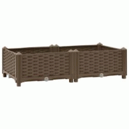 Helloshop26 - Jardinière lit surélevé plantes fleurs jardin 80 x 40 x 23 cm polypropylène 02_0000943 - 3000072781538 Helloshop26 - Jardinière lit surélevé plantes fleurs jardin 80 x 40 x 23 cm polypropylène 02_0000943 - 3000072781538