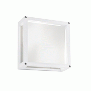 ROSSINI ILLUMINAZIONE Applique Et Plafonnier D'Extérieur Discovery Ip54, Couleur Blanc, Structure En Aluminium Moulé Sous Pression Et Diffuseur En V