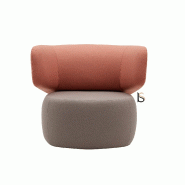 Sofa 1 place Basel - Softline - Feld Bleu clair_1