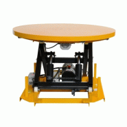 Table élévatrice avec plateau rotatif Table élévatrice avec plateau rotatif