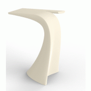 Table haute design in & out WING - crème