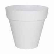 WellHome - Pot de fleurs « Collection Ale-X » Ø40x35cm coloris blanc - blanc plastique WH13644