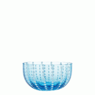 Zafferano Lot De 6 Petits Bols Perle En Verre Artisanal Couleur Aquamarine Design Élégant Et Moderne Pour Une Table Raffinée Et Colorée - PR00803