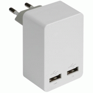 Adaptateur secteur / 2 usb - 0569cn
