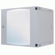 Armoire murale 19 pouces MHT120 avec porte en verre - hauteur 12U - double section - profondeur 450 mm - flatpack - gris - Bravour® Armoire murale 19 pouces MHT120 avec porte en verre - hauteur 12U - double section - profondeur 450 mm - flatpack - gris - Bravour®