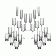Bjorn Set de verres complet LINJE - 24 pièces - transparent 3701488309889