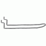 Broche double L20cm - zinguée - paquet de 20 - acier