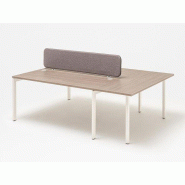 Bureau bench 3 personnes peu encombrant pour espace de bureau partagé Bureau bench 3 personnes peu encombrant pour espace de bureau partagé