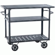 CLP Chariot de service Spring dans le style industriel Argent antique - gris métal 321223 CLP Chariot de service Spring dans le style industriel Argent antique - gris métal 321223