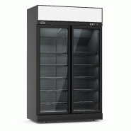 Congélateur libre service 2 portes en verre noir ins-1000f bl - P7455.2425