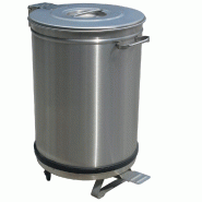 Diamond - Poubelle avec couvercle à pédale, 50 litres - réf. PCRA/50B - gris AKS-PCRA/50B Diamond - Poubelle avec couvercle à pédale, 50 litres - réf. PCRA/50B - gris AKS-PCRA/50B