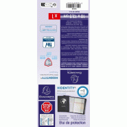 Exacompta Lot de 10 Etui RFID Hidentity Passport, en PVC, pour passeport format 100x135 - 3130630054047